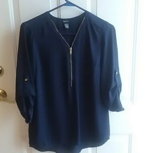 Dark blue blouse